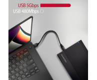 Axagon EE35-GTR USB-C 5Gbps RIBBED box 3,5" - 1485443 - zdjęcie 4